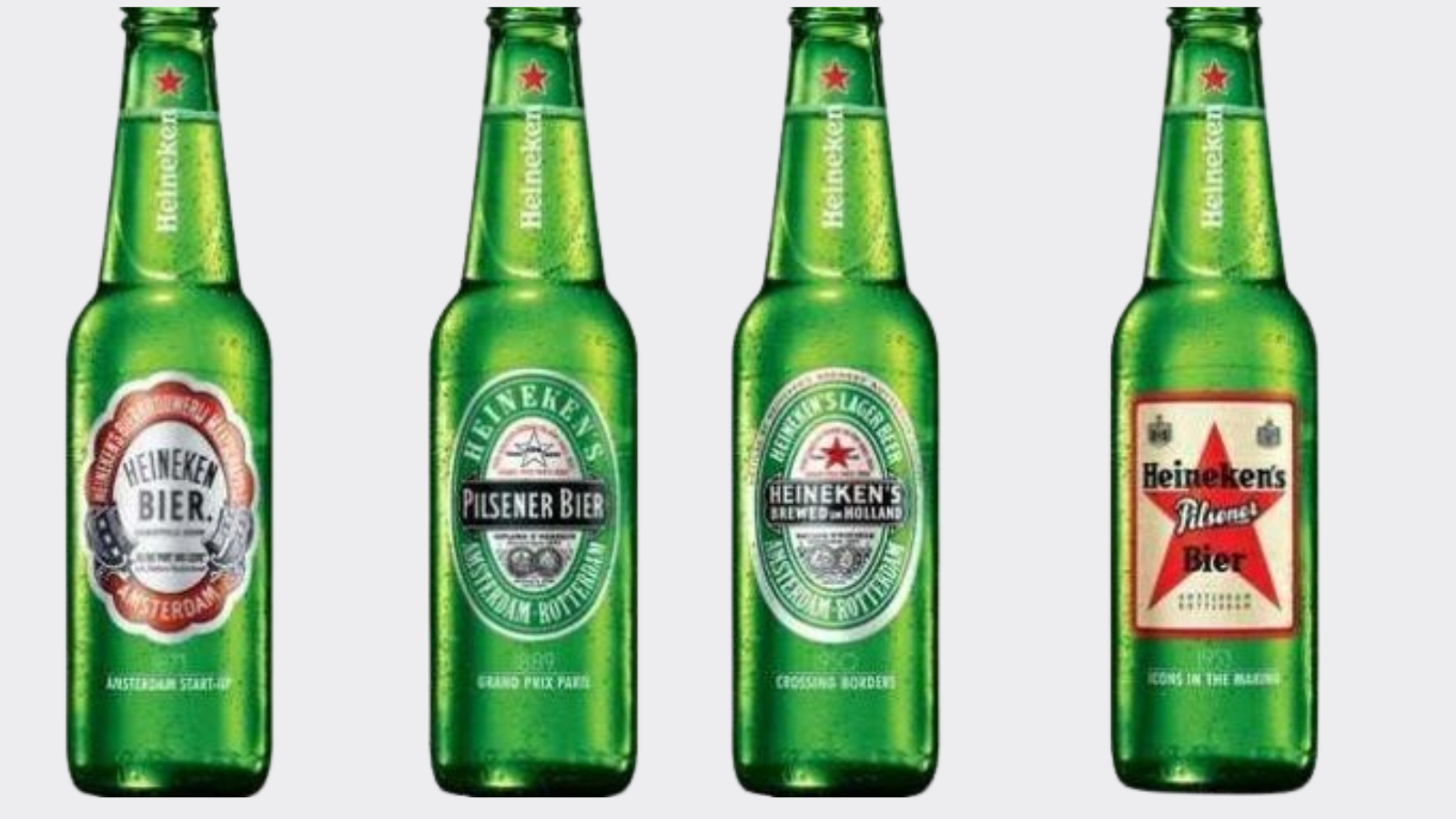 Botellas verdes de Heineken