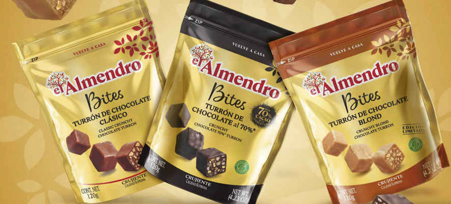 El Almendro bites. Formato doypack