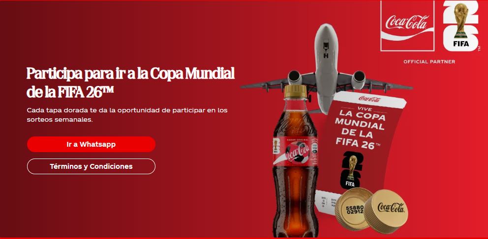 Coca-Cola tapas doradas promocion mundial